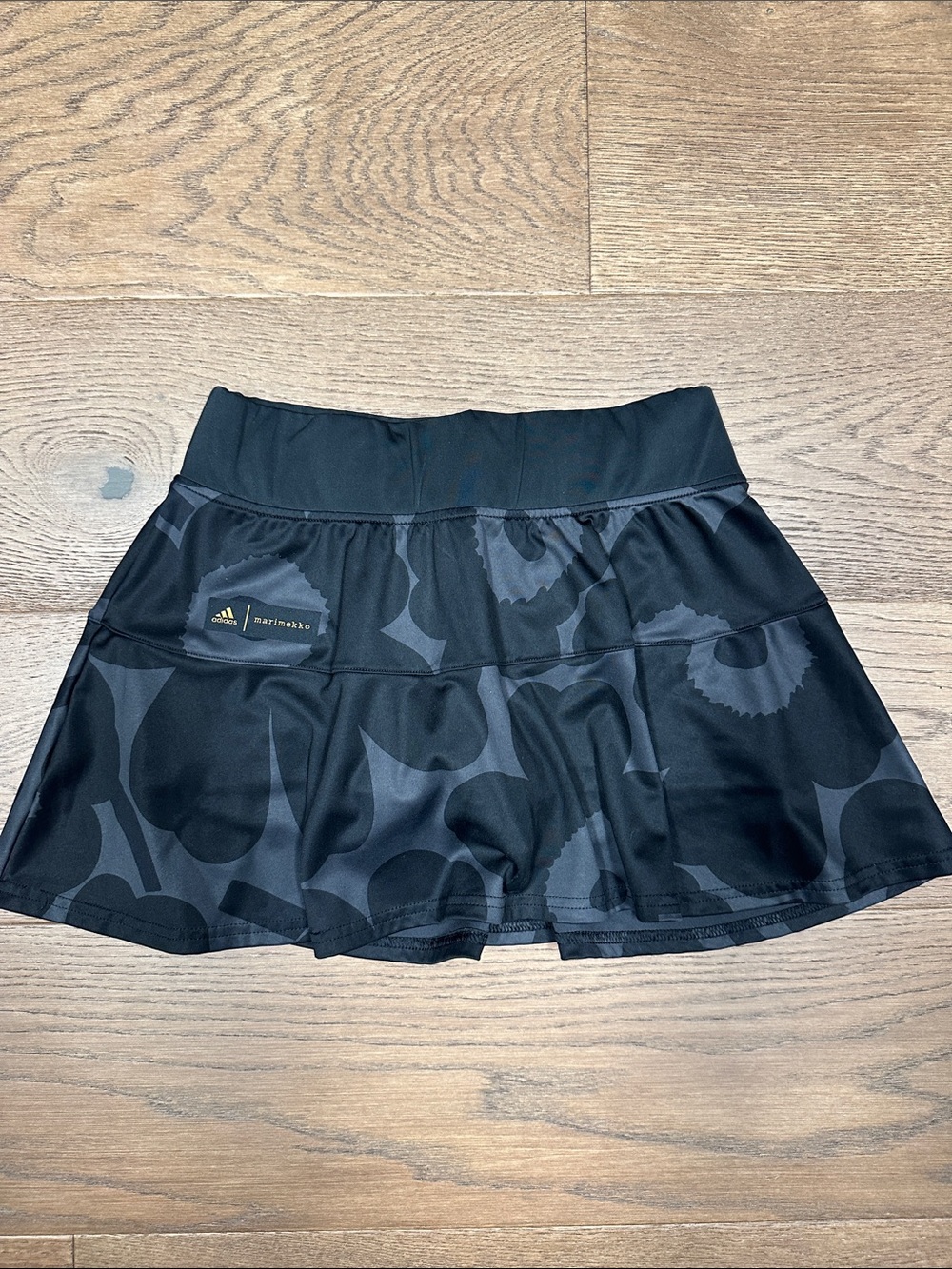 adidas marimekko Black Print Tennis Skirt